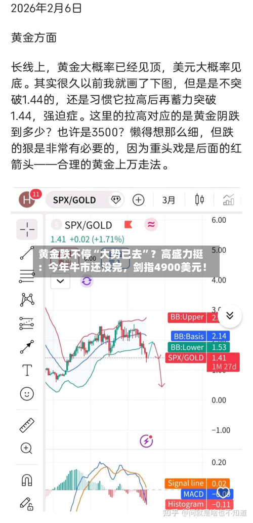 黄金跌不停“大势已去”？高盛力挺：今年牛市还没完，剑指4900美元！-第3张图片