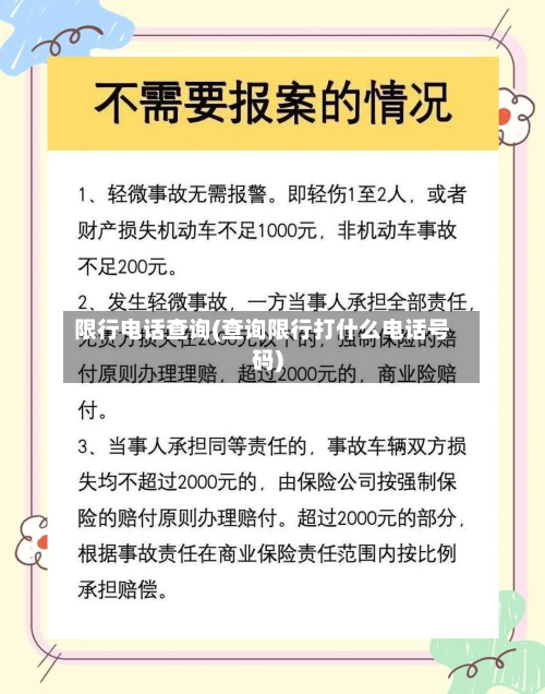 限行电话查询(查询限行打什么电话号码)-第2张图片
