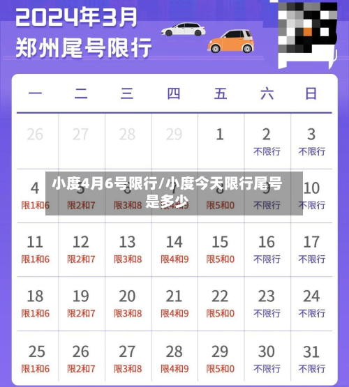 小度4月6号限行/小度今天限行尾号是多少-第2张图片