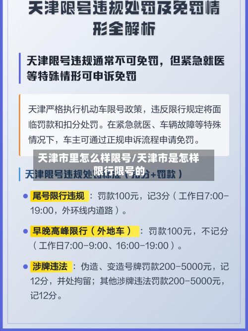 天津市里怎么样限号/天津市是怎样限行限号的