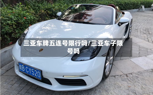 三亚车牌五连号限行吗/三亚车子限号吗-第2张图片