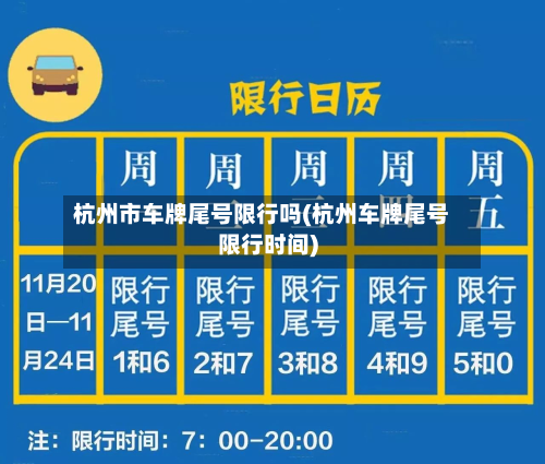 杭州市车牌尾号限行吗(杭州车牌尾号限行时间)