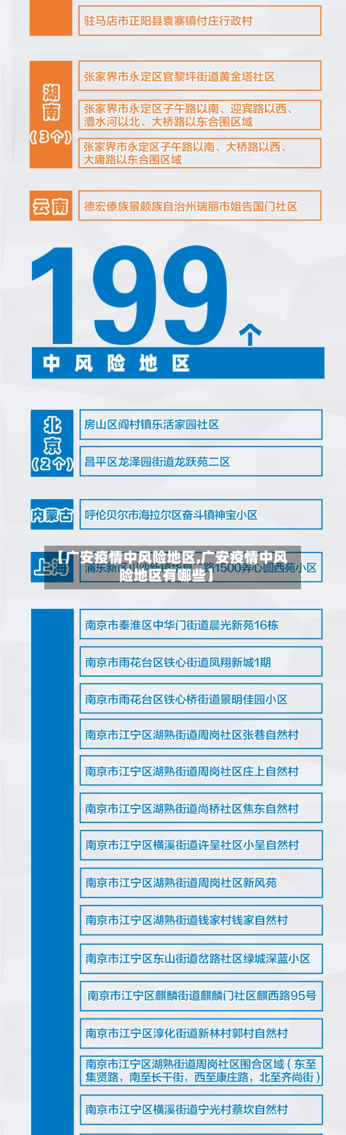 【广安疫情中风险地区,广安疫情中风险地区有哪些】