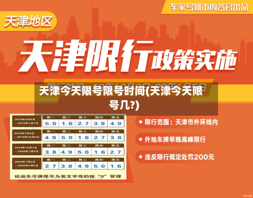 天津今天限号限号时间(天津今天限号几?)