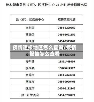 疫情速报地区怎么查询/疫情报告怎么查看-第2张图片