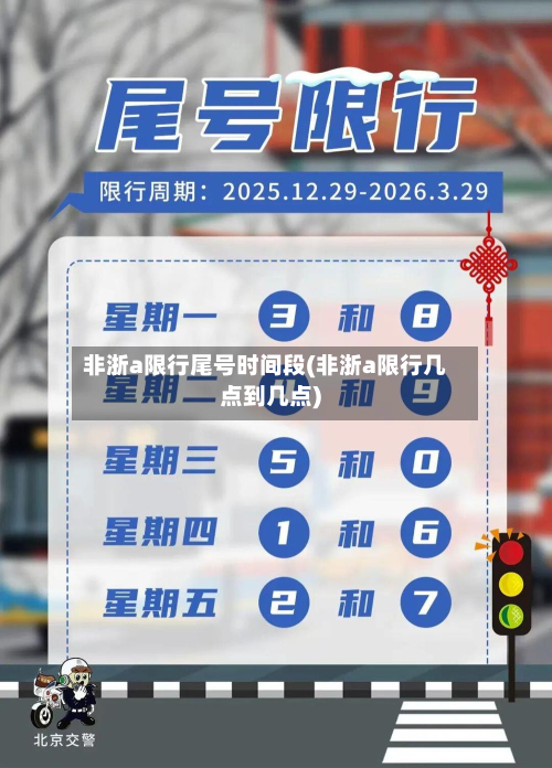 非浙a限行尾号时间段(非浙a限行几点到几点)