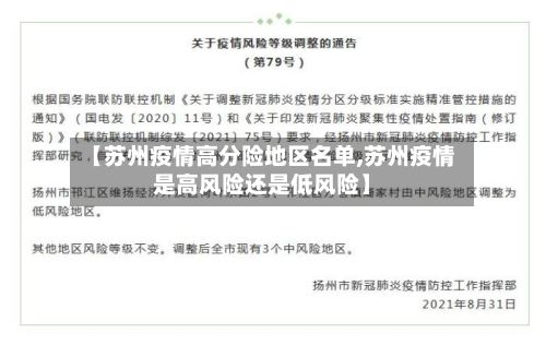 【苏州疫情高分险地区名单,苏州疫情是高风险还是低风险】-第2张图片