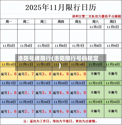 洛阳号牌限行(洛阳限行号码规定)