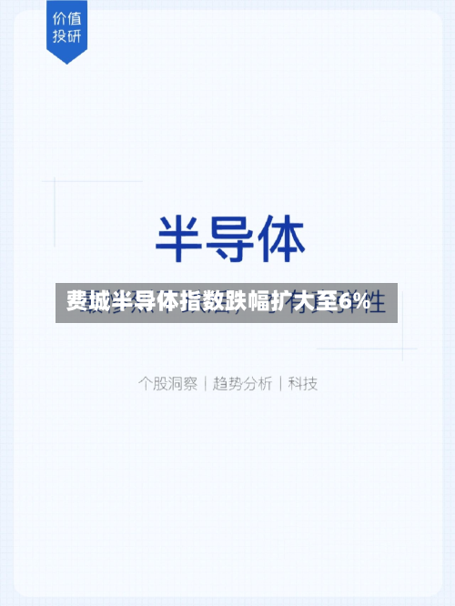 费城半导体指数跌幅扩大至6%-第2张图片