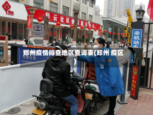 郑州疫情排查地区查询表(郑州 疫区)-第3张图片