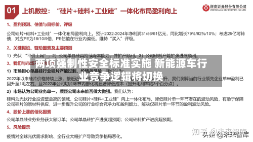 两项强制性安全标准实施 新能源车行业竞争逻辑将切换-第2张图片