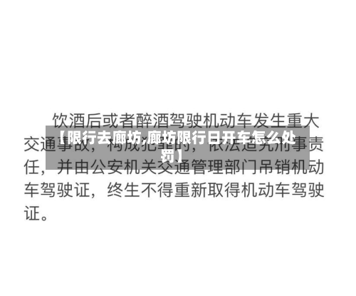 【限行去廊坊,廊坊限行日开车怎么处罚】-第3张图片