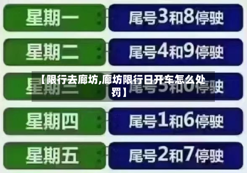 【限行去廊坊,廊坊限行日开车怎么处罚】