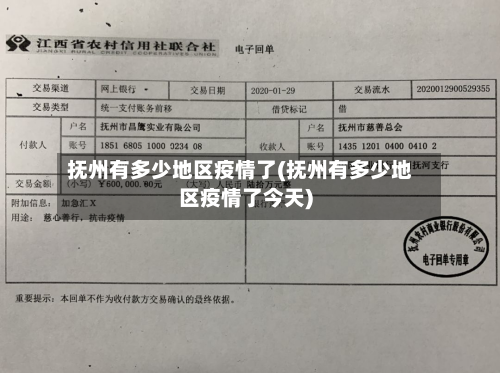 抚州有多少地区疫情了(抚州有多少地区疫情了今天)