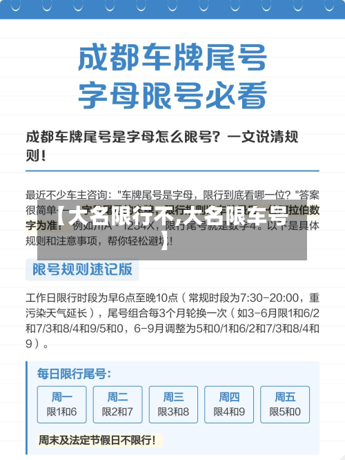 【大名限行不,大名限车号】