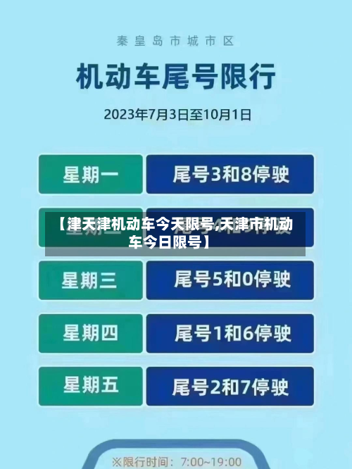【津天津机动车今天限号,天津市机动车今日限号】-第2张图片
