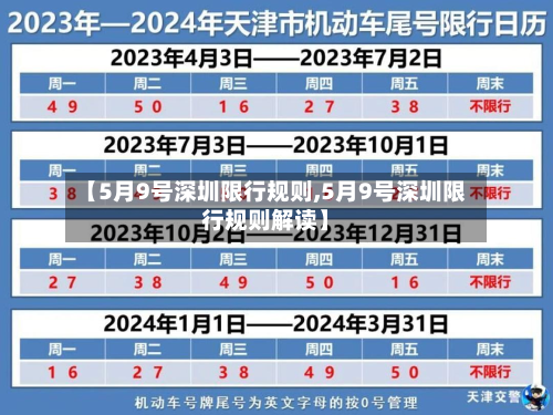【5月9号深圳限行规则,5月9号深圳限行规则解读】