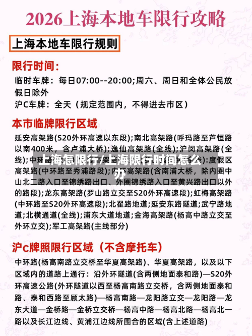 上海怎限行/上海限行时间怎么办-第3张图片