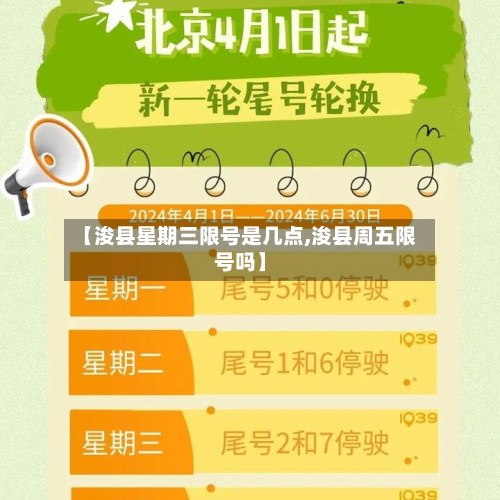 【浚县星期三限号是几点,浚县周五限号吗】-第2张图片