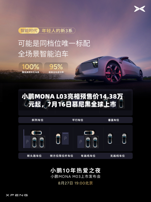 小鹏MONA L03亮相预售价14.38万元起，7月16日慕尼黑全球上市-第2张图片