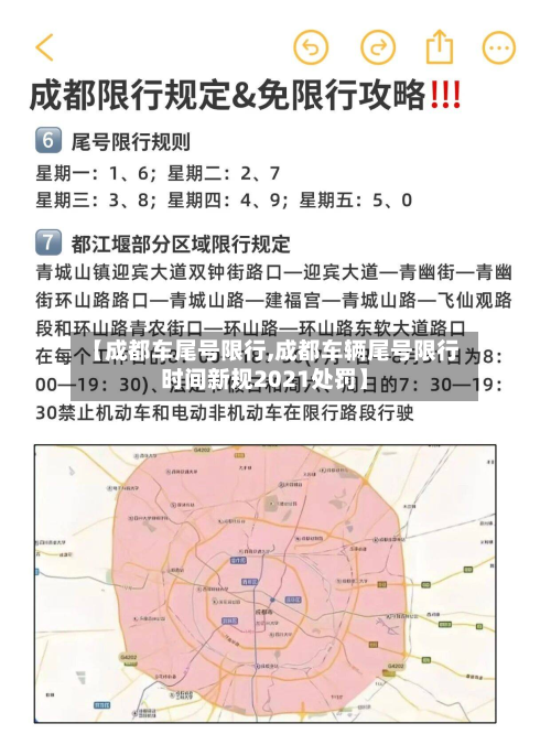 【成都车尾号限行,成都车辆尾号限行时间新规2021处罚】-第2张图片