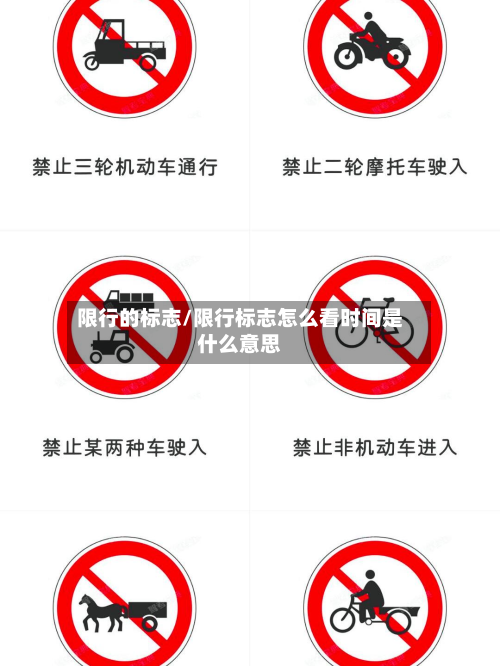 限行的标志/限行标志怎么看时间是什么意思
