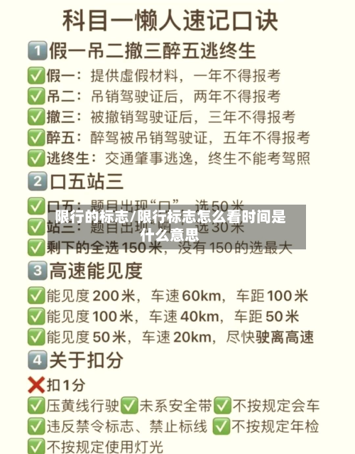 限行的标志/限行标志怎么看时间是什么意思-第3张图片