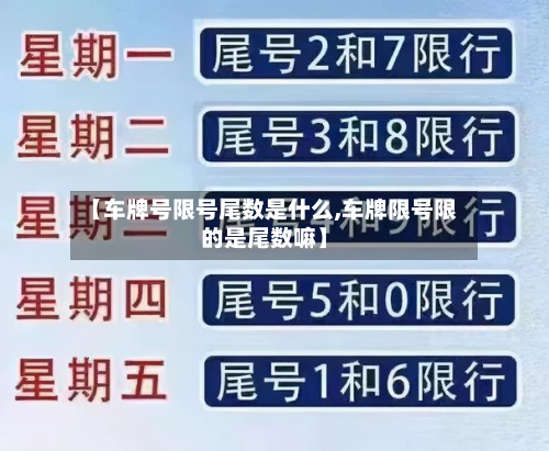 【车牌号限号尾数是什么,车牌限号限的是尾数嘛】-第2张图片