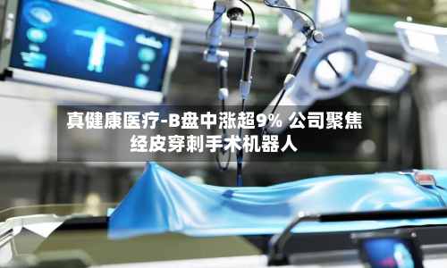 真健康医疗-B盘中涨超9% 公司聚焦经皮穿刺手术机器人-第2张图片