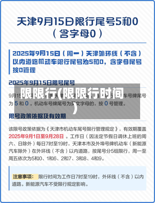 限限行(限限行时间)