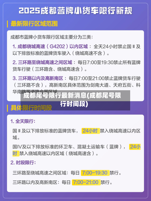成都尾号限行最新消息(成都尾号限行时间段)