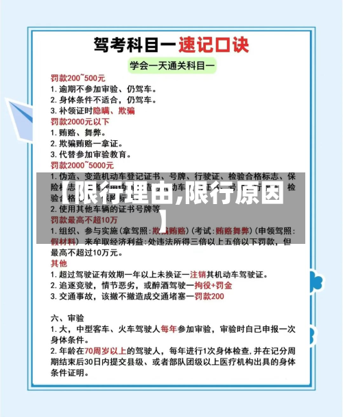 【限行理由,限行原因】-第2张图片
