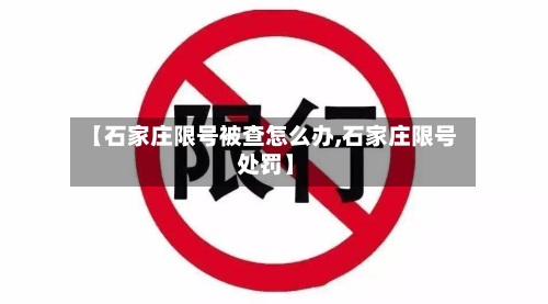 【石家庄限号被查怎么办,石家庄限号 处罚】-第3张图片