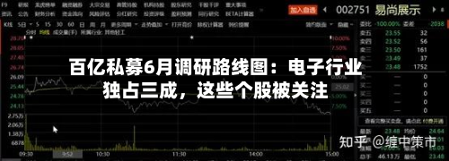 百亿私募6月调研路线图：电子行业独占三成，这些个股被关注-第2张图片