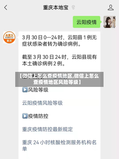 【微信上怎么查疫情地区,微信上怎么查疫情地区风险等级】-第2张图片