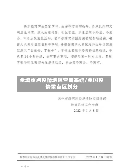 全域重点疫情地区查询系统/全国疫情重点区划分-第2张图片