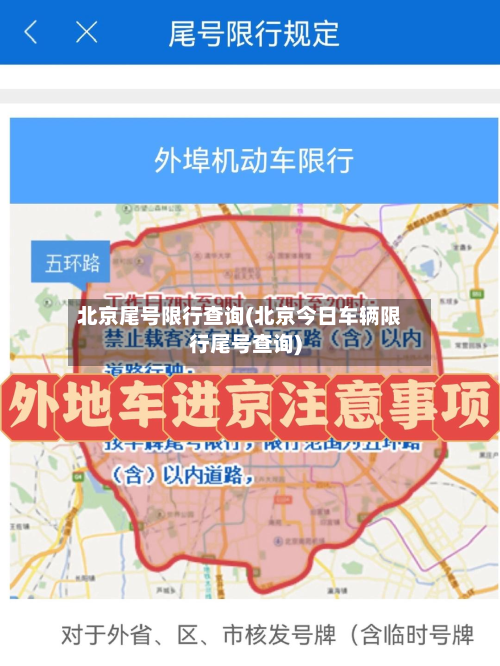 北京尾号限行查询(北京今日车辆限行尾号查询)-第3张图片