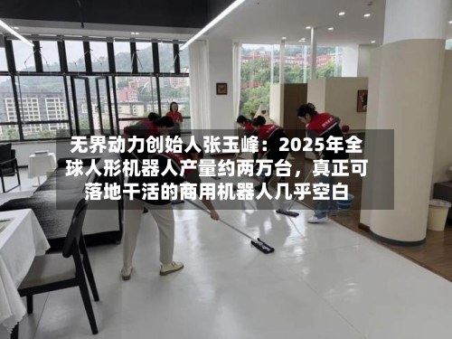 无界动力创始人张玉峰：2025年全球人形机器人产量约两万台，真正可落地干活的商用机器人几乎空白