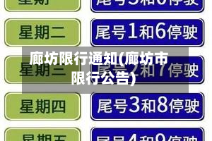 廊坊限行通知(廊坊市限行公告)-第2张图片