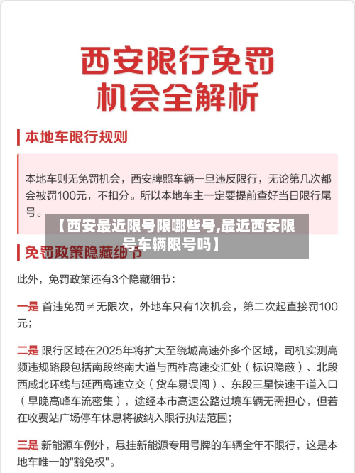 【西安最近限号限哪些号,最近西安限号车辆限号吗】