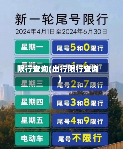 限行查询(出行限行查询)