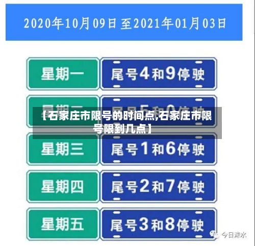 【石家庄市限号的时间点,石家庄市限号限到几点】-第2张图片