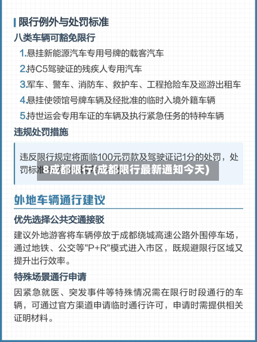 8成都限行(成都限行最新通知今天)-第2张图片