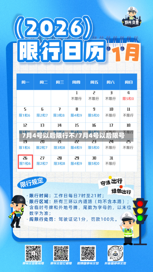 7月4号以后限行不/7月4号以后限号