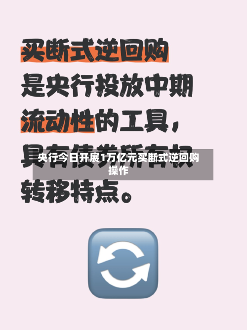 央行今日开展1万亿元买断式逆回购操作