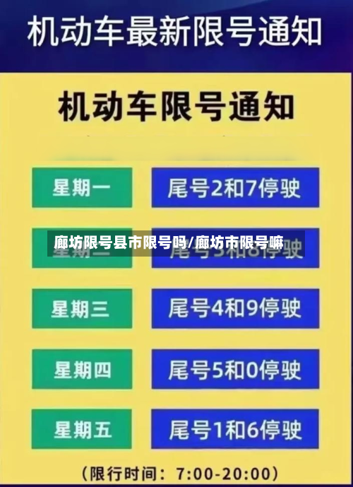 廊坊限号县市限号吗/廊坊市限号嘛-第2张图片