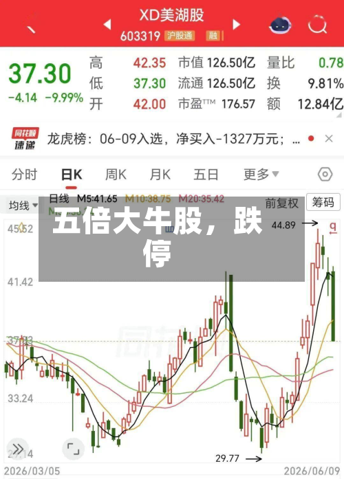 五倍大牛股	，跌停-第2张图片
