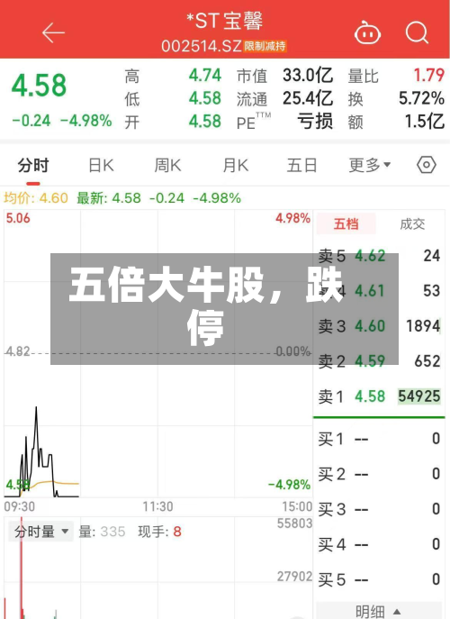 五倍大牛股	，跌停-第3张图片