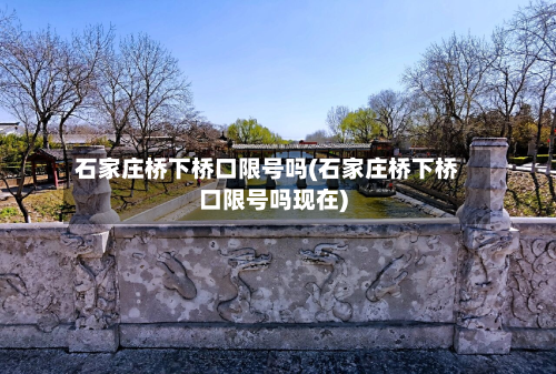 石家庄桥下桥口限号吗(石家庄桥下桥口限号吗现在)-第2张图片