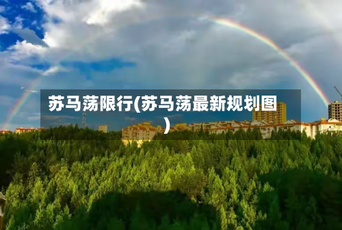 苏马荡限行(苏马荡最新规划图)